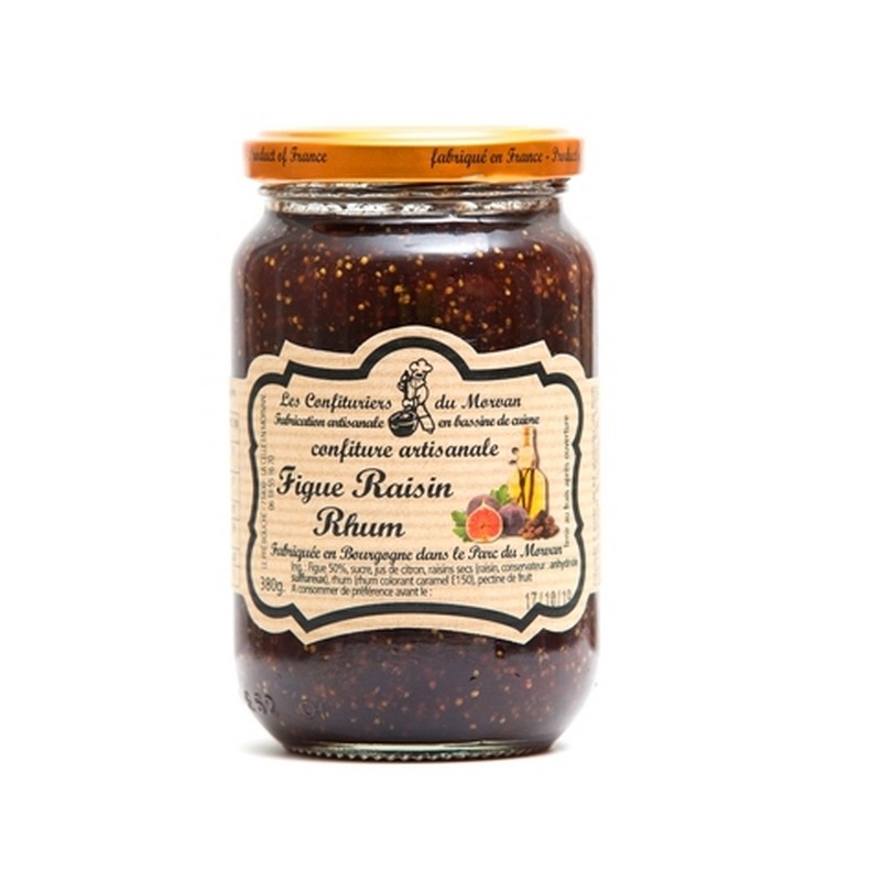 Confiture de figue Rhum Raisin 370g Délices de France Franska