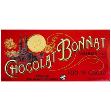 Chocolat noir Bonnat 100% cacao