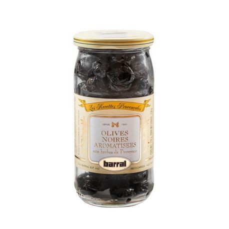 Olives Noires aromatisees aux herbes de Provence