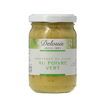 Moutarde de Dijon bio au poivre vert