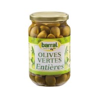 Olives vertes entièrs 200g Barral