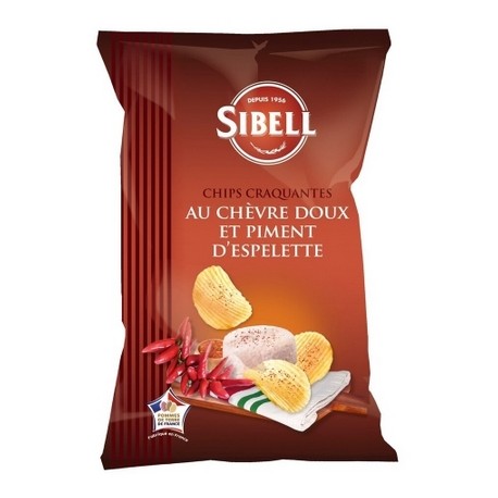 Chips Chevre & Espelettechilli 125g Sibell