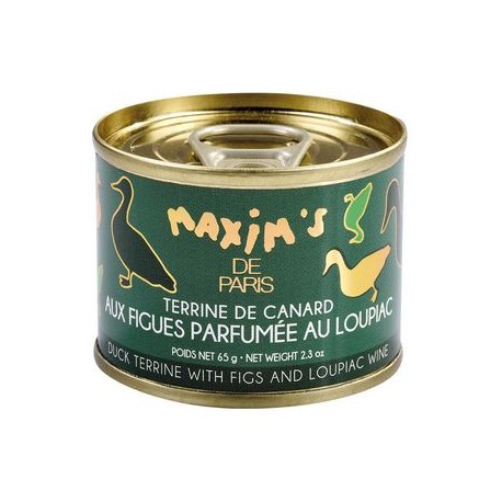 Terrine de canard aux figues parfumée au Loupiac 65 g Maxim's