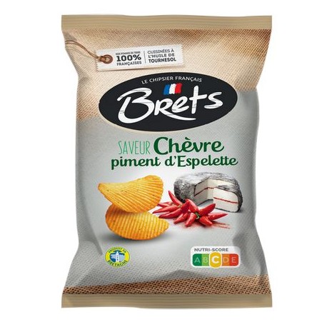 Chips Chevre & Espelettechilli 125g Bret's