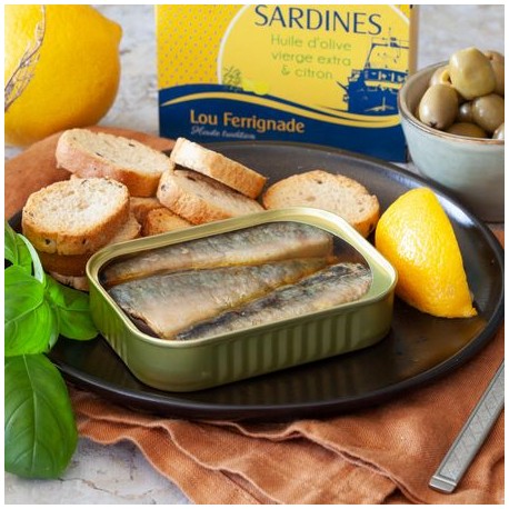 Sardiner med citron & olivolja 115g