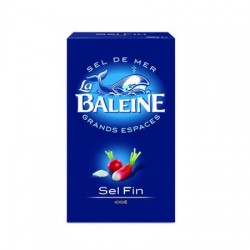 Sel fin iodé La Baleine 500g