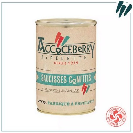 Saucisses confites 900g Accoceberry