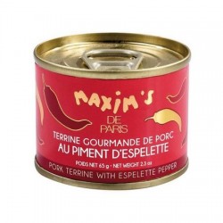 Terrin "gourmande" de porc au piment d'espelette Maxim's 65g 65 g Maxim's