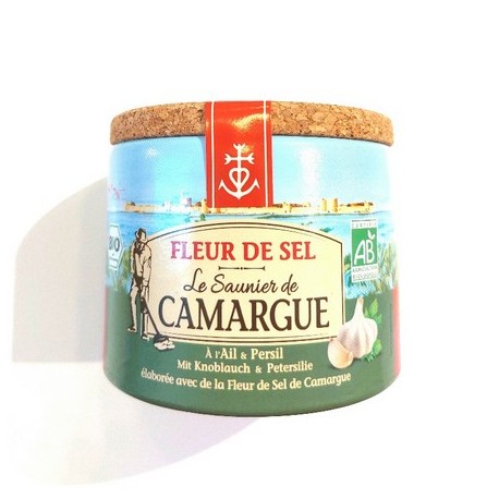 EKO Fleur de Sel Camargue med vitlök och persilja 125g. Havssalt