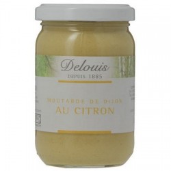 Moutarde de Dijon bio au citron 200g Delouis