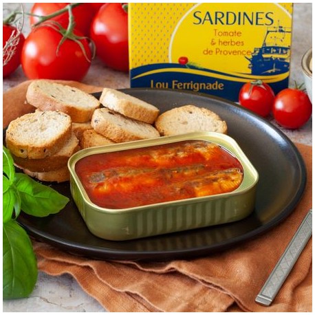Grillade sardiner med tomater