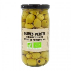 Olives vertes aux herbes de Provence. Date 16/06/2024