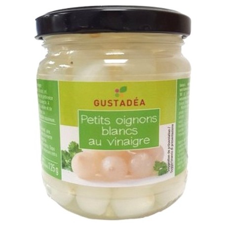 Syltad lök i vinäger. 200g. Gustadéa