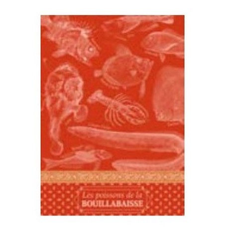 Kökshandduk 48x72cm 100% bomull Torchons Jacquard -Bouillabaisse