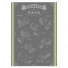 Kökshandduk 48x72cm 100% bomull Torchons Jacquard - Fromage du pays