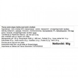 Crêpes dentelles choklad Biscuiterie de l'Abbaye 90g