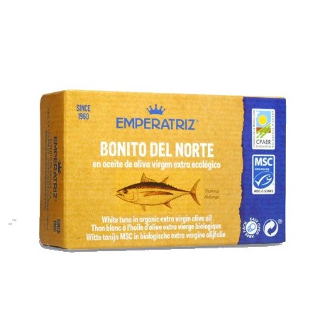 Bonito del Norte Tonfisk MSC i EKO olivolja 125g Emperatriz