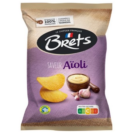 Chips smaksatta med aïoli Brets 125g