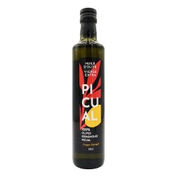 Flaska med Picual extra jungfruolivolja 500ml, monovarietal spansk olja för grossistförsäljning.