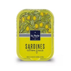 La Perle des Dieux Sardiner i Extra Jungfruolivolja & färska Citron 115g