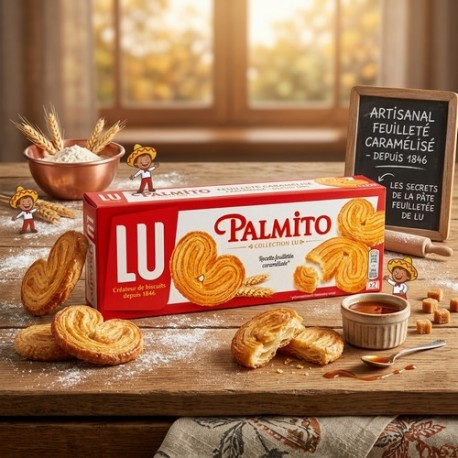 Karamelliserade smördegsflarn Palmito 100g