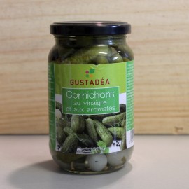 Cornichons i vinäger och aromater 37cl Gustadéa