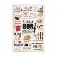 Kökshandduk Cuisine Française franska köket Bon Appetit