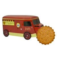 Food truck Citroën fylld med smörkex 200g. Biscuiterie Abbaye