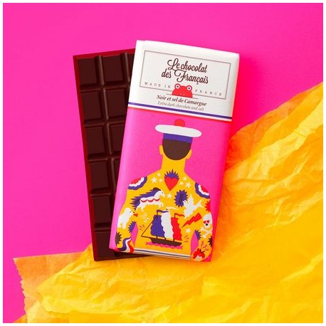 EKO choklad 71% med havssalt - Chocolat des Francais 80gr