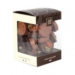 Mendiants choklad med mandlar, pistage, russin 200g