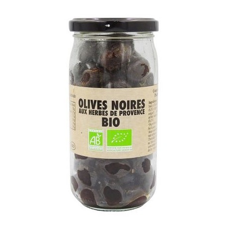 EKo Svarta oliver med Provence örter 340g