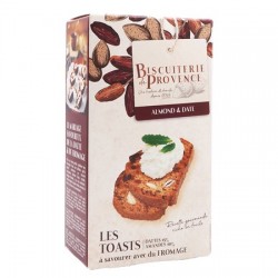 Toasts med mandel & dadlar 120g Biscuiterie de Provence