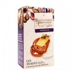 Toasts med mandel & fikon 120g Biscuiterie de Provence