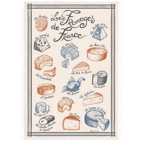 Kökshandduk Les Fromages de France