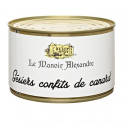 Confiterad Gésiers från anka 383g Manoir Alexandre