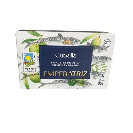 Makrillfiléer i EKO olivolja 115g Emperatriz
