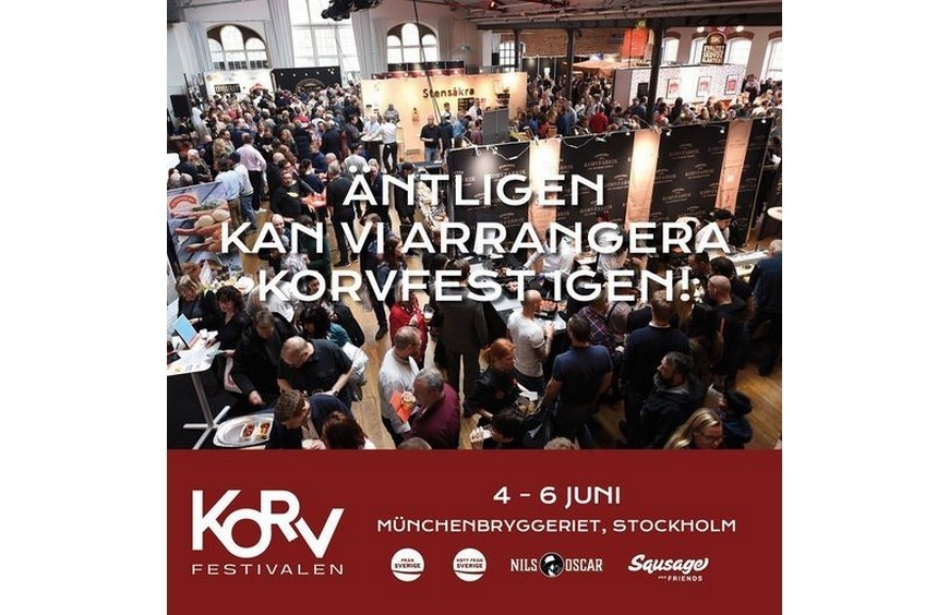 MÖT OSS PÅ KORVFESTIVALEN I STOCKHOLM 4-6 JUNI PÅ MÜNCHENBRYGGERIET